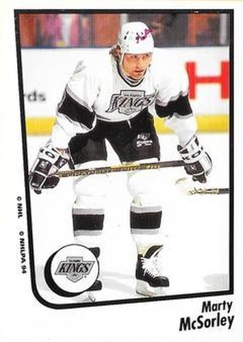 #178 Marty McSorley - Los Angeles Kings - 1994-95 Panini Hockey Stickers