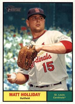#178 Matt Holliday - St. Louis Cardinals - 2010 Topps Heritage Baseball
