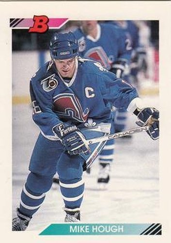 #178 Mike Hough - Quebec Nordiques - 1992-93 Bowman Hockey