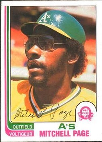 #178 Mitchell Page - Oakland Athletics - 1982 O-Pee-Chee Baseball