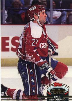 #178 Paul MacDermid - Washington Capitals - 1992-93 Stadium Club Hockey