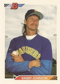 #178 Randy Johnson - Seattle Mariners - 1992 Bowman Baseball