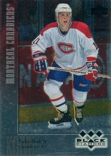 #178 Saku Koivu - Montreal Canadiens - 1996-97 Upper Deck Black Diamond Hockey