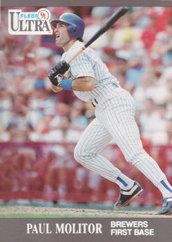 #178 Paul Molitor - Milwaukee Brewers - 1991 Ultra Baseball