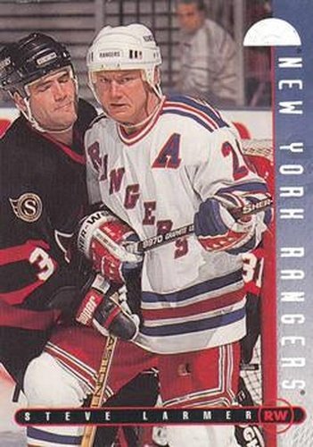 #178 Steve Larmer - New York Rangers - 1995-96 Leaf Hockey