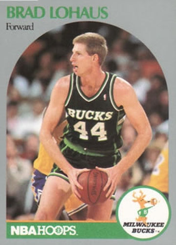 #178 Brad Lohaus - Milwaukee Bucks - 1990-91 Hoops Basketball