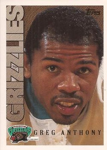 #178 Greg Anthony - Vancouver Grizzlies - 1995-96 Topps Basketball