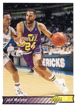 #178 Jeff Malone - Utah Jazz - 1992-93 Upper Deck Basketball