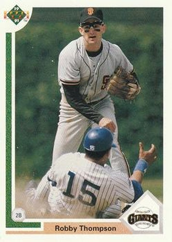 #178 Robby Thompson - San Francisco Giants - 1991 Upper Deck Baseball