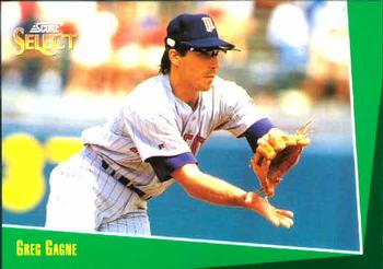 #178 Greg Gagne - Minnesota Twins - 1993 Select Baseball