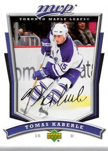 #178 Tomas Kaberle - Toronto Maple Leafs - 2007-08 Upper Deck MVP Hockey