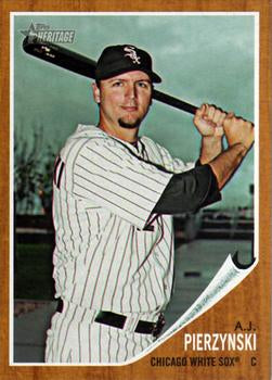 #178 A.J. Pierzynski - Chicago White Sox - 2011 Topps Heritage Baseball