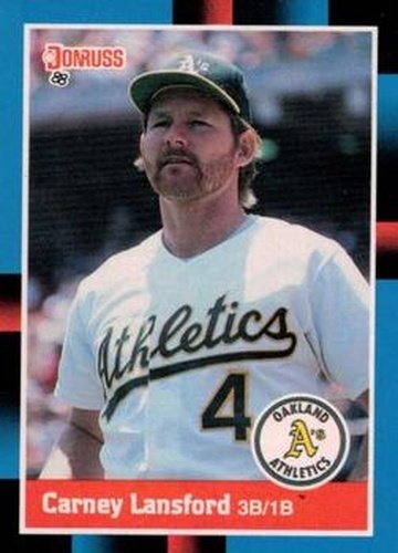 #178 Carney Lansford - Oakland Athletics - 1988 Donruss Baseball