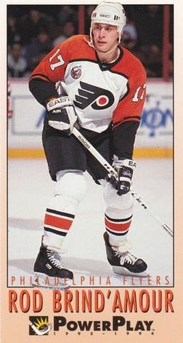 #178 Rod Brind'Amour - Philadelphia Flyers - 1993-94 Fleer PowerPlay Hockey