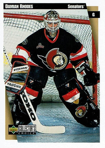 #178 Damian Rhodes - Ottawa Senators - 1997-98 Collector's Choice Hockey