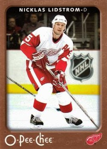 #178 Nicklas Lidstrom - Detroit Red Wings - 2006-07 O-Pee-Chee Hockey