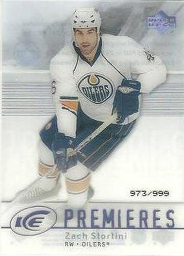 #178 Zach Stortini - Edmonton Oilers - 2007-08 Upper Deck Ice Hockey