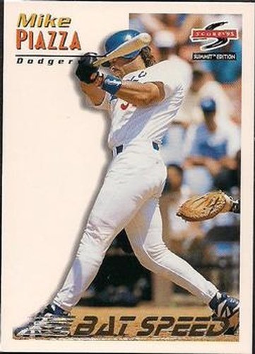 #178 Mike Piazza - Los Angeles Dodgers - 1995 Summit Baseball