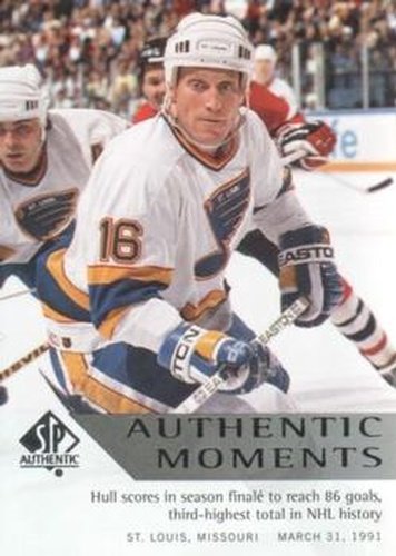 #178 Brett Hull - St. Louis Blues - 2012-13 SP Authentic Hockey