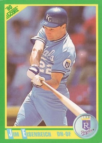 #179 Jim Eisenreich - Kansas City Royals - 1990 Score Baseball
