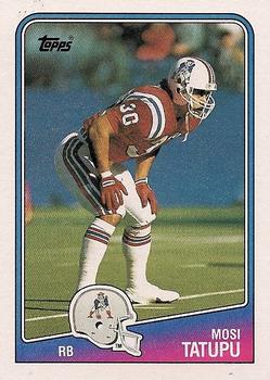 #179 Mosi Tatupu - New England Patriots - 1988 Topps Football