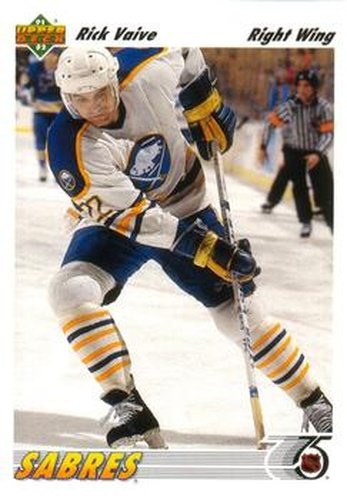 #179 Rick Vaive - Buffalo Sabres - 1991-92 Upper Deck Hockey