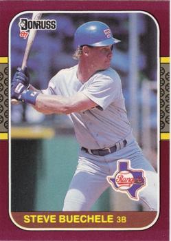 #179 Steve Buechele - Texas Rangers - 1987 Donruss Opening Day Baseball