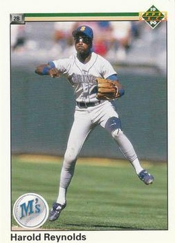 #179 Harold Reynolds - Seattle Mariners - 1990 Upper Deck Baseball