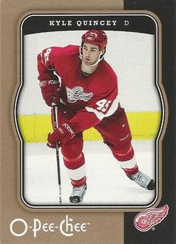 #179 Kyle Quincey - Detroit Red Wings - 2007-08 O-Pee-Chee Hockey