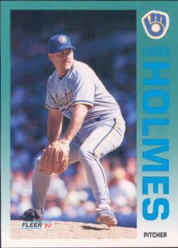 #179 Darren Holmes - Milwaukee Brewers - 1992 Fleer Baseball