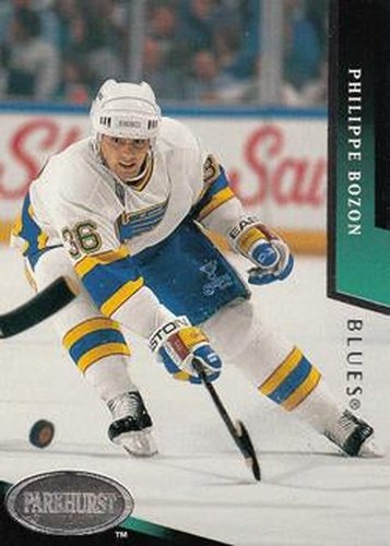 #179 Philippe Bozon - St. Louis Blues - 1993-94 Parkhurst Hockey
