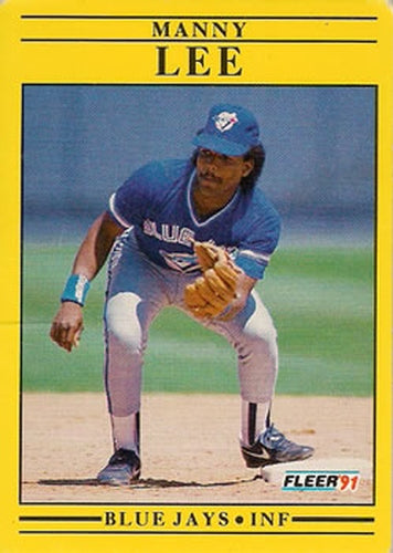 #179 Manuel Lee - Toronto Blue Jays - 1991 Fleer Baseball