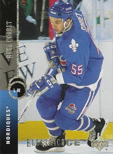 #179 Rene Corbet - Quebec Nordiques - 1994-95 Upper Deck Hockey - Electric Ice