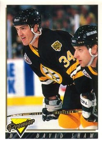 #179 David Shaw - Boston Bruins - 1993-94 O-Pee-Chee Premier Hockey