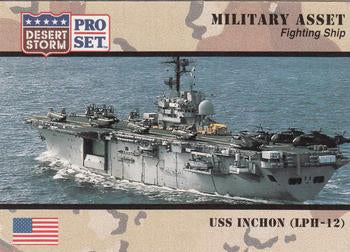#179 USS Inchon LPH-12 - 1991 Pro Set Desert Storm