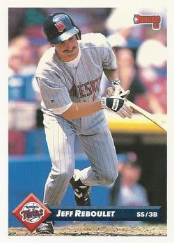#179 Jeff Reboulet - Minnesota Twins - 1993 Donruss Baseball