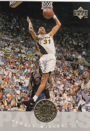 #179 Reggie Miller - Indiana Pacers - 1995-96 Upper Deck Basketball