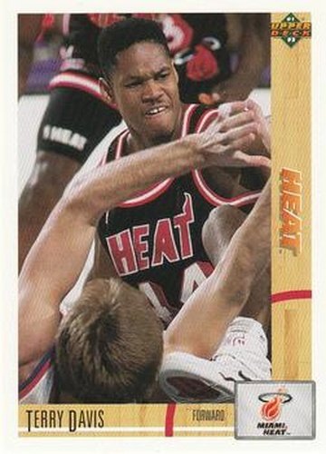 #179 Terry Davis - Miami Heat - 1991-92 Upper Deck Basketball