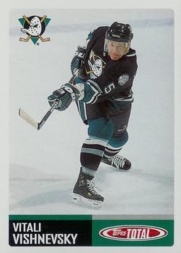 #179 Vitaly Vishnevski - Anaheim Mighty Ducks - 2002-03 Topps Total Hockey