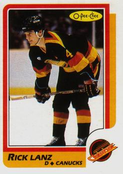 #179 Rick Lanz - Vancouver Canucks - 1986-87 O-Pee-Chee Hockey