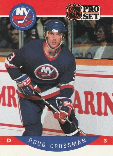 #179 Doug Crossman - New York Islanders - 1990-91 Pro Set Hockey