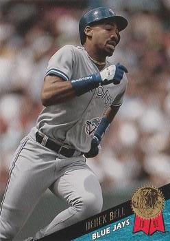#179 Derek Bell - Toronto Blue Jays - 1993 Leaf Baseball