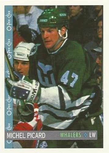 #179 Michel Picard - Hartford Whalers - 1992-93 O-Pee-Chee Hockey