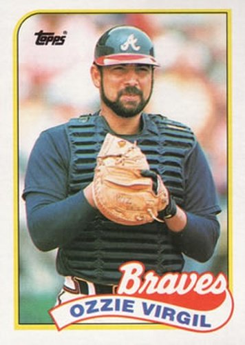 #179 Ozzie Virgil - Atlanta Braves - 1989 Topps Baseball