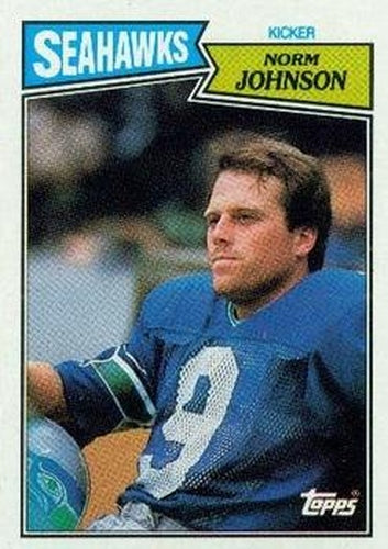 #179 Norm Johnson - Seattle Seahawks - 1987 Topps Football