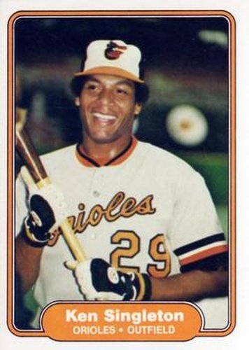 #179 Ken Singleton - Baltimore Orioles - 1982 Fleer Baseball