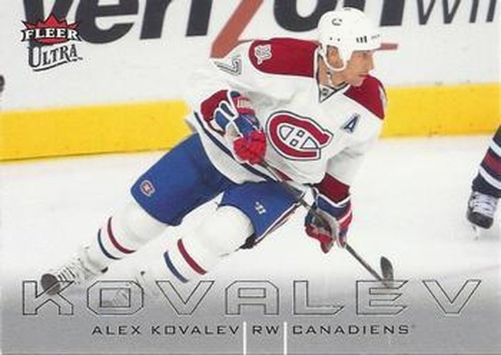 #179 Alex Kovalev - Montreal Canadiens - 2009-10 Ultra Hockey