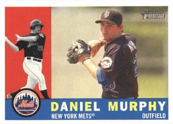 #179 Daniel Murphy - New York Mets - 2009 Topps Heritage Baseball