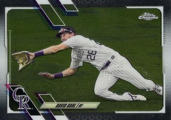 #179 David Dahl - Colorado Rockies - 2021 Topps Chrome Baseball