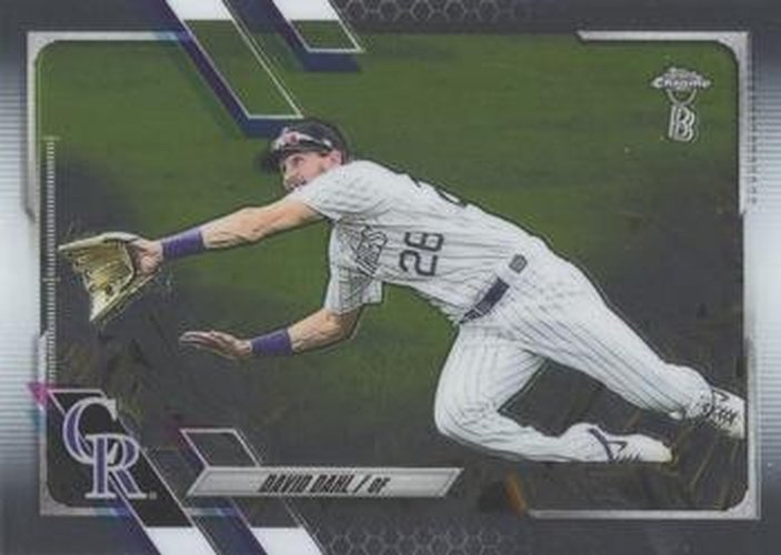#179 David Dahl - Colorado Rockies - 2021 Topps Chrome Ben Baller Edition Baseball